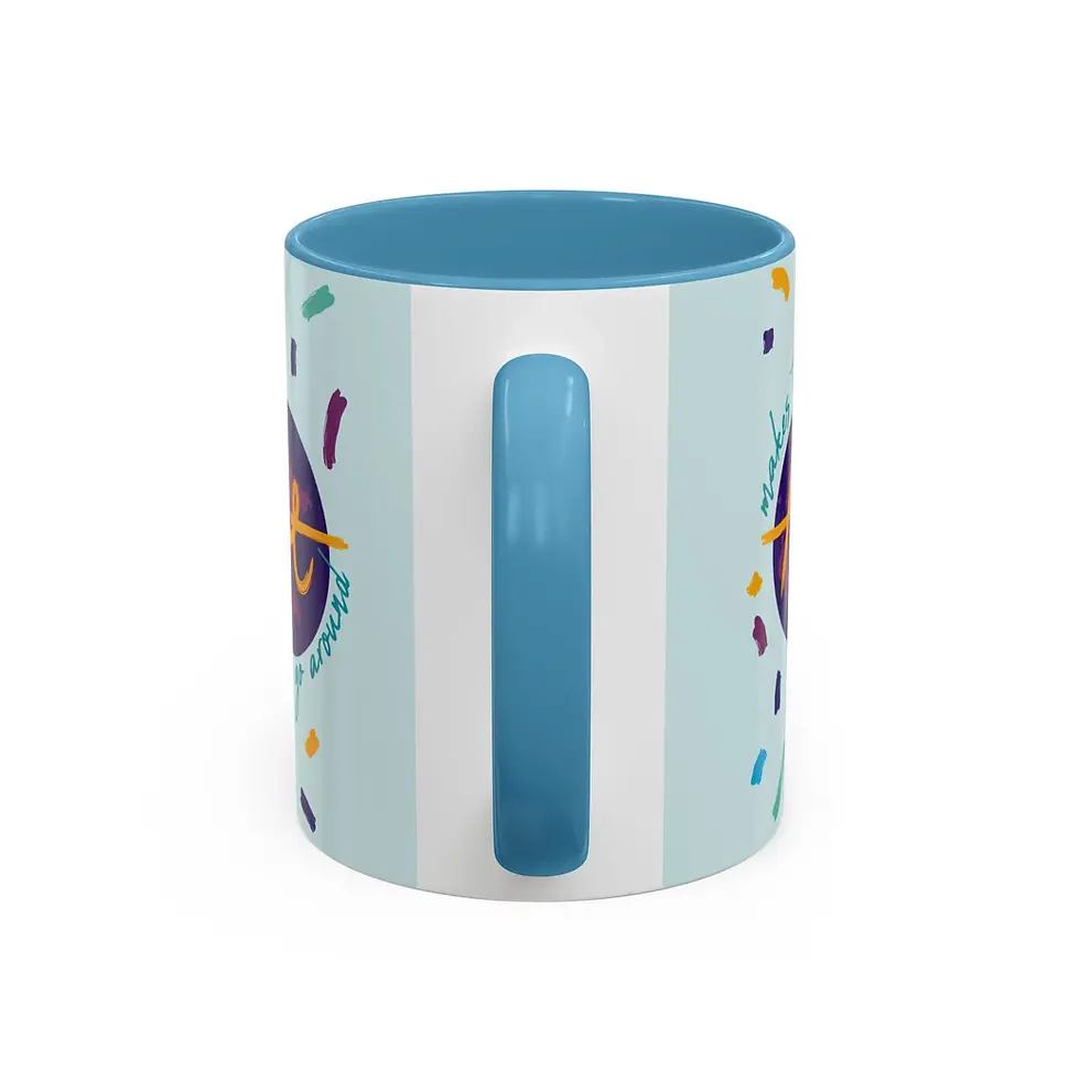 Miniaturbild: Coffee Mug |  'Art Makes the World Go Around' Colourful Ceramic Mug (11/15oz)