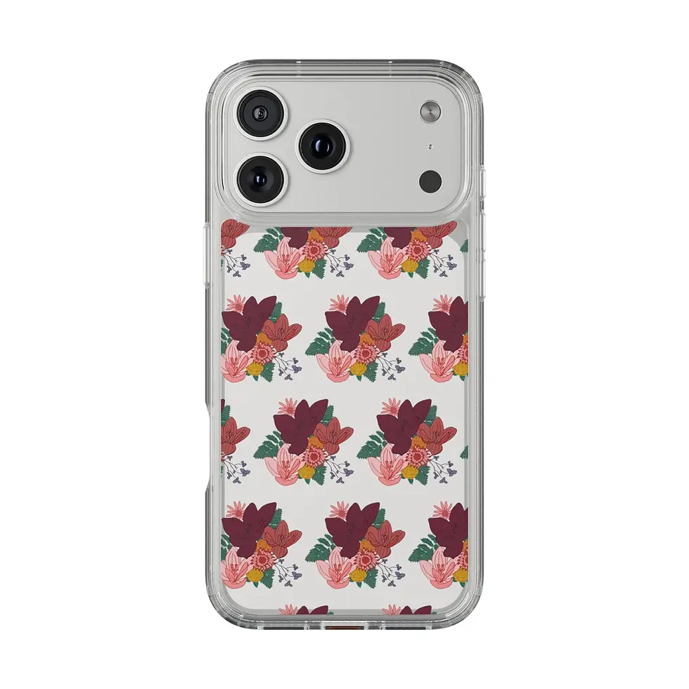 Thumbnail: Smartphone case with colorful floral pattern