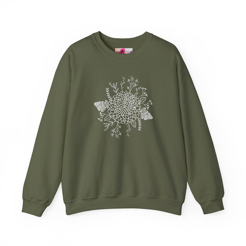 Thumbnail: Floral Crewneck Vintage Floral Jumper