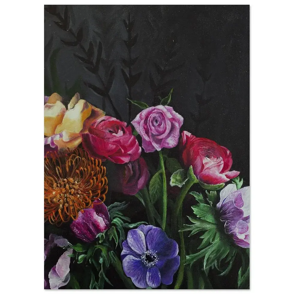 Thumbnail: Painting of vibrant flowers