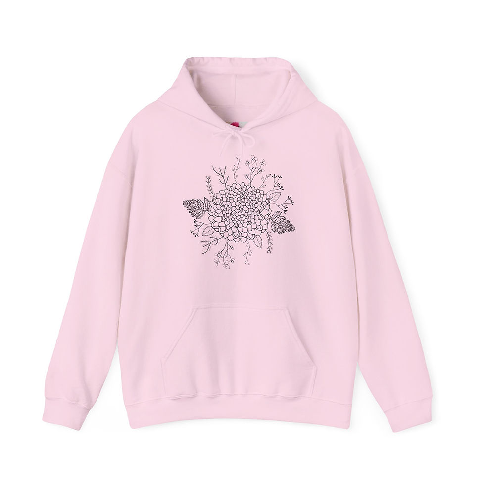 Thumbnail: Floral Art Heavy Weight Hoodie