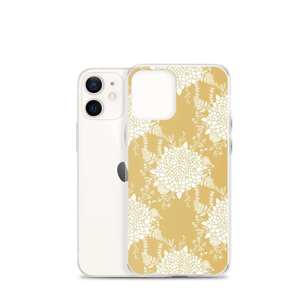 Thumbnail: Phone with mustard floral pattern case
