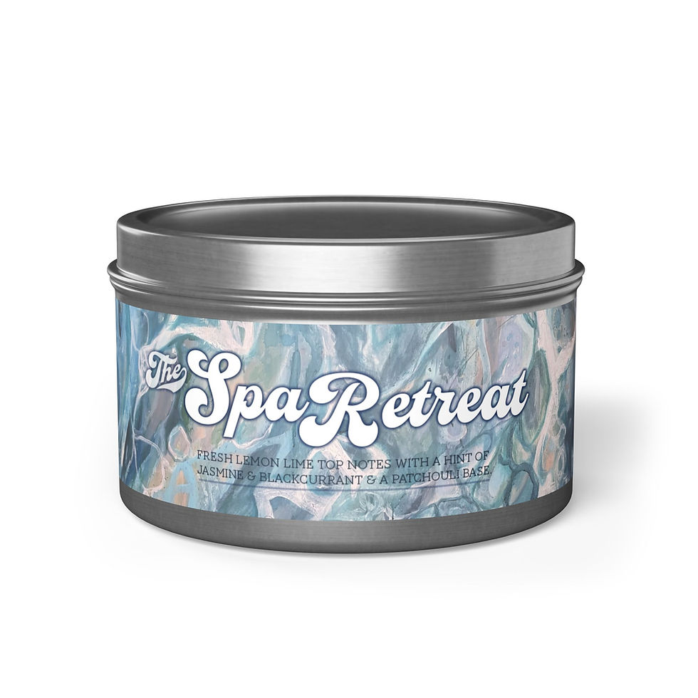 Spa Retreat Candle with Fresh Lemon, Lime with Jasmine & Blackcurrant. Hand-poured vegan coconut-soy blend candle.
