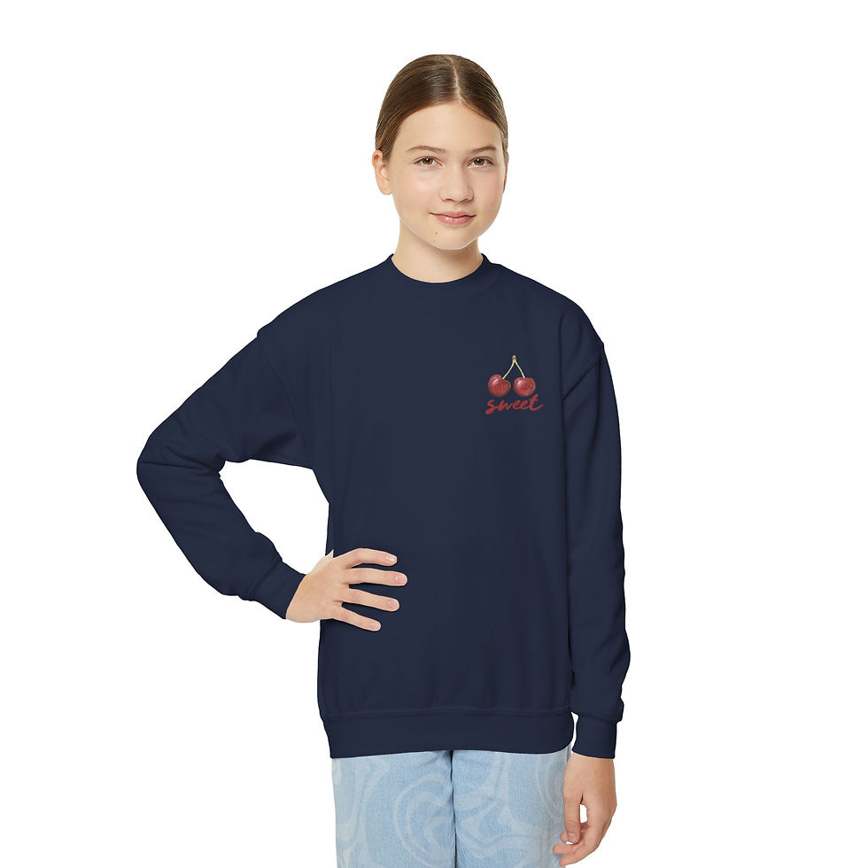 Thumbnail: Sweet Cherry Youth Crewneck Black Worn