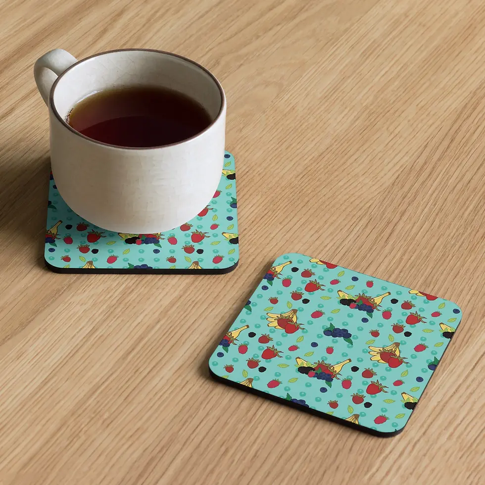 Cup of coffee on autumn leaf coaster