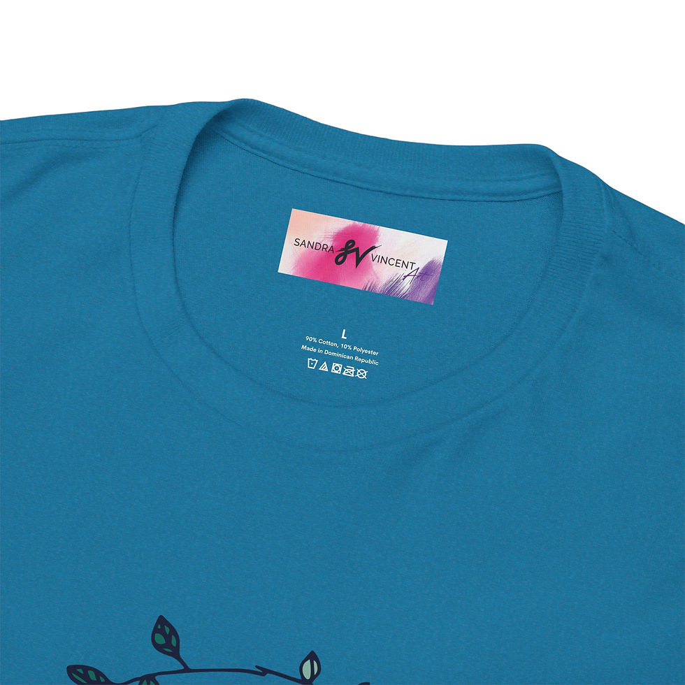Thumbnail: Unisex Sunflower Wreath Tee  |  Floral Boho Graphic T‑Shirt