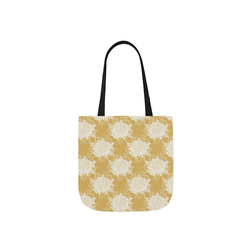 Thumbnail: Vintage mustard floral tote