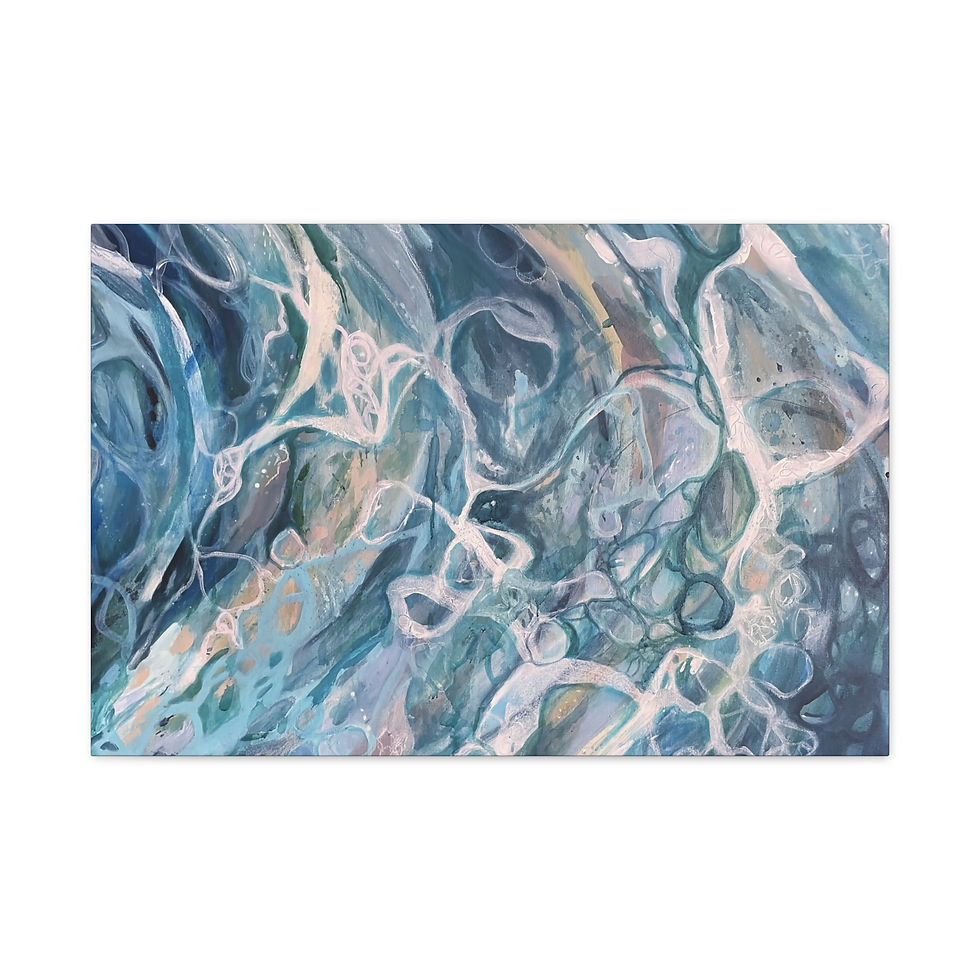 Thumbnail: Abstract blue and white fluid art pattern
