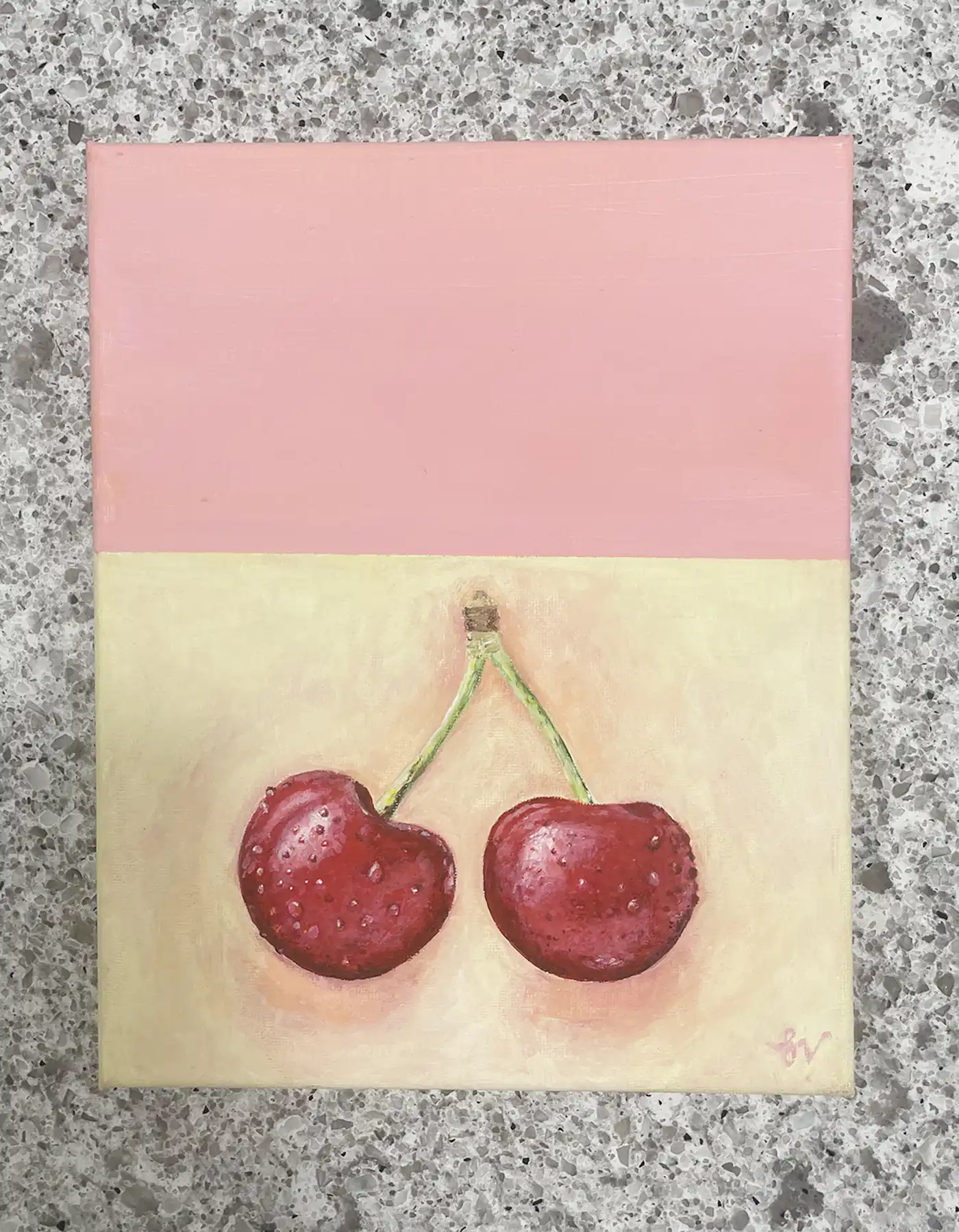 Cherry Gouce Painting  |  Sandra Vincent Art