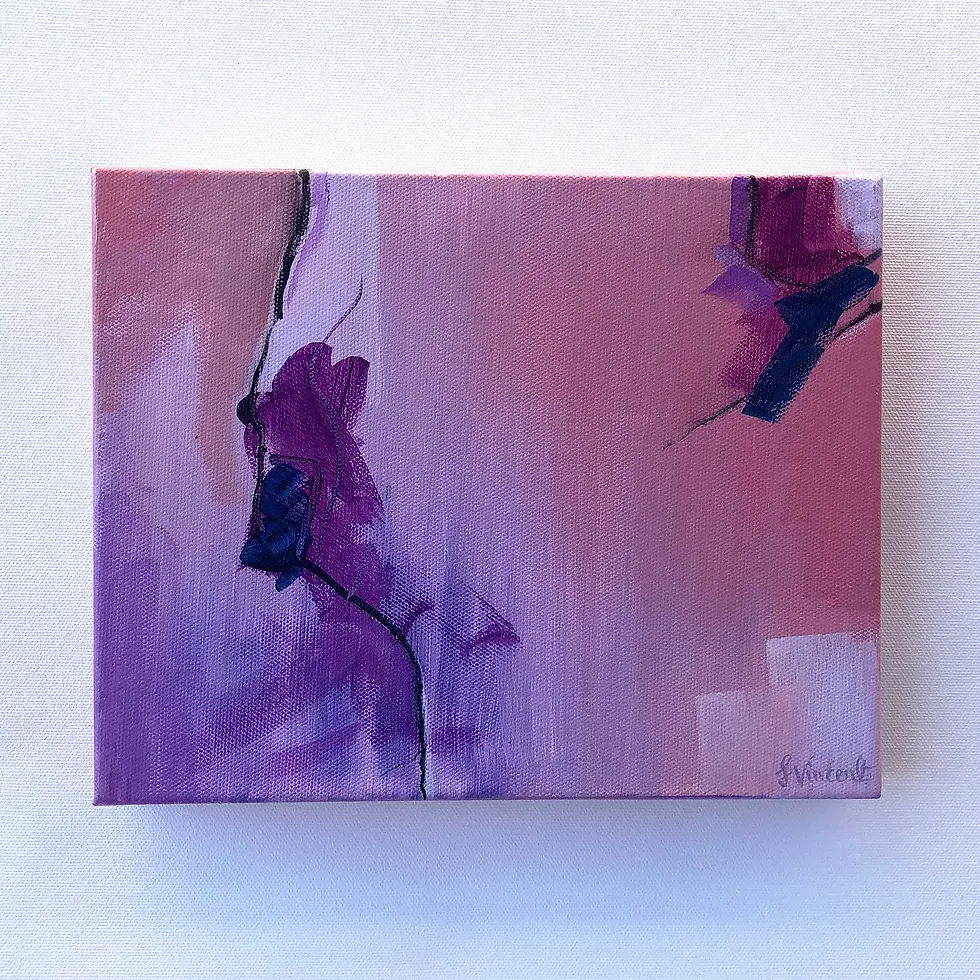 Miniaturbild: Abstract painting with purple and pink tones