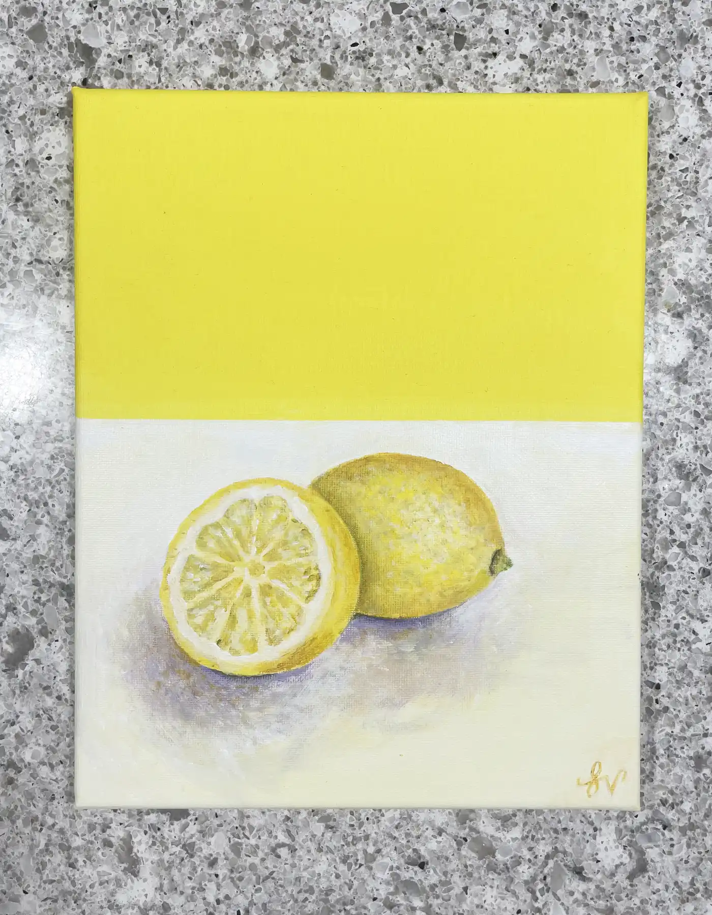 Lemon Gouche Painting  |  Sandra Vincent Art