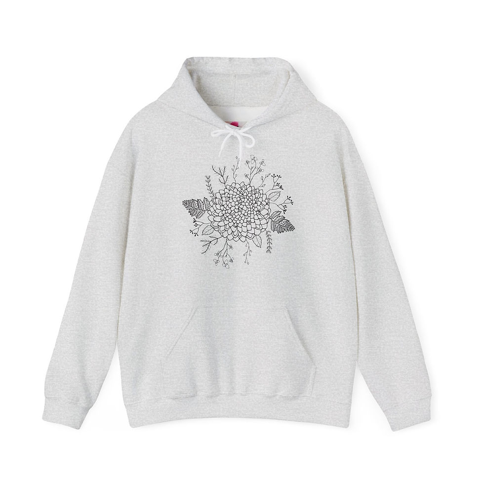 Thumbnail: Floral Art Heavy Weight Hoodie