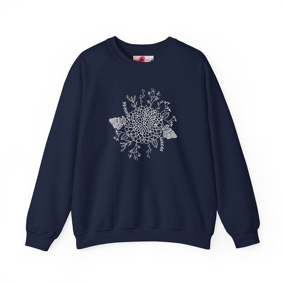 Thumbnail: Floral Crewneck Vintage Floral Jumper