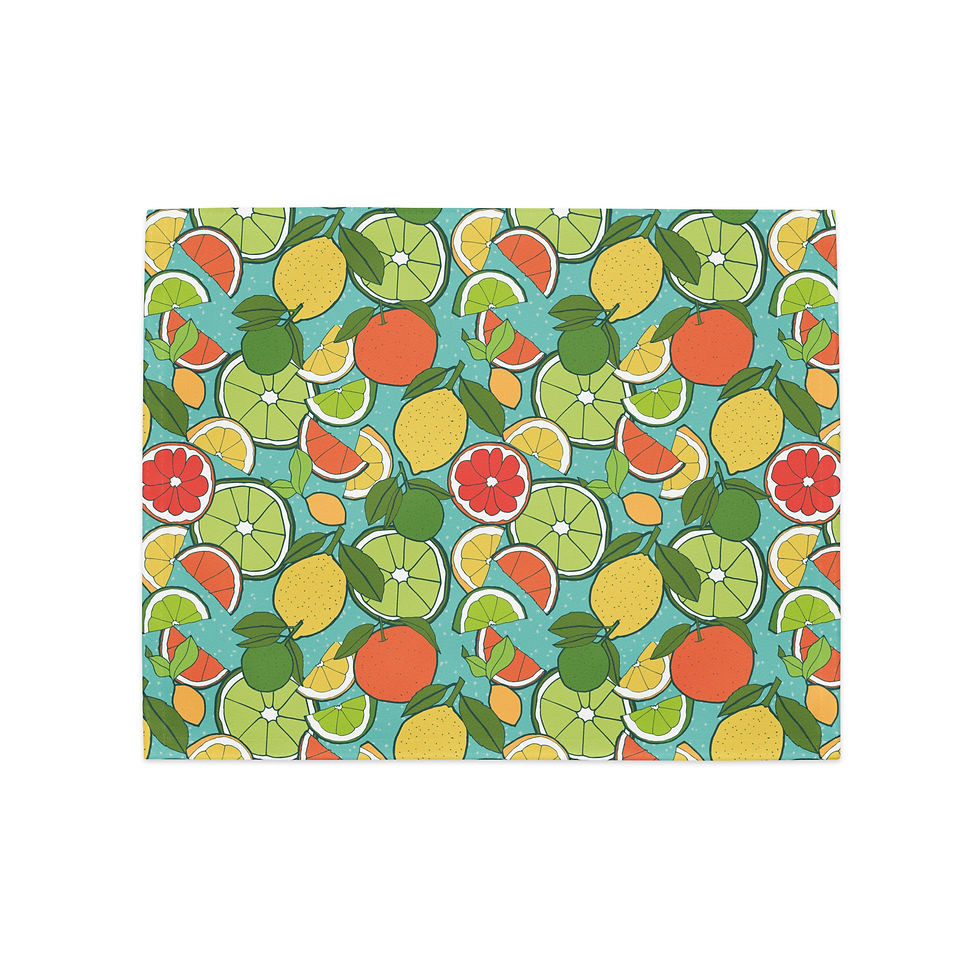 Thumbnail: Placemat Set of 4 |  Citrus Delight Pattern