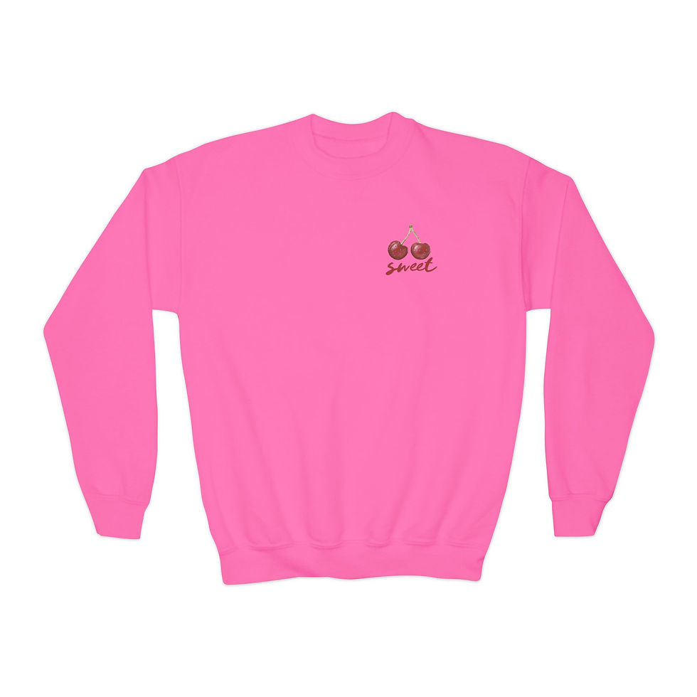 Thumbnail: Sweet Cherry Youth Crewneck pink