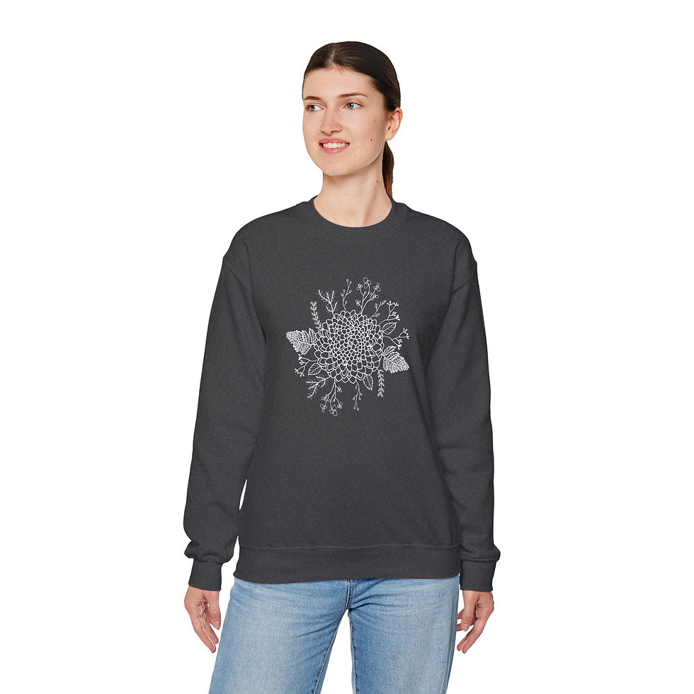 Thumbnail: Floral Crewneck Vintage Floral Jumper