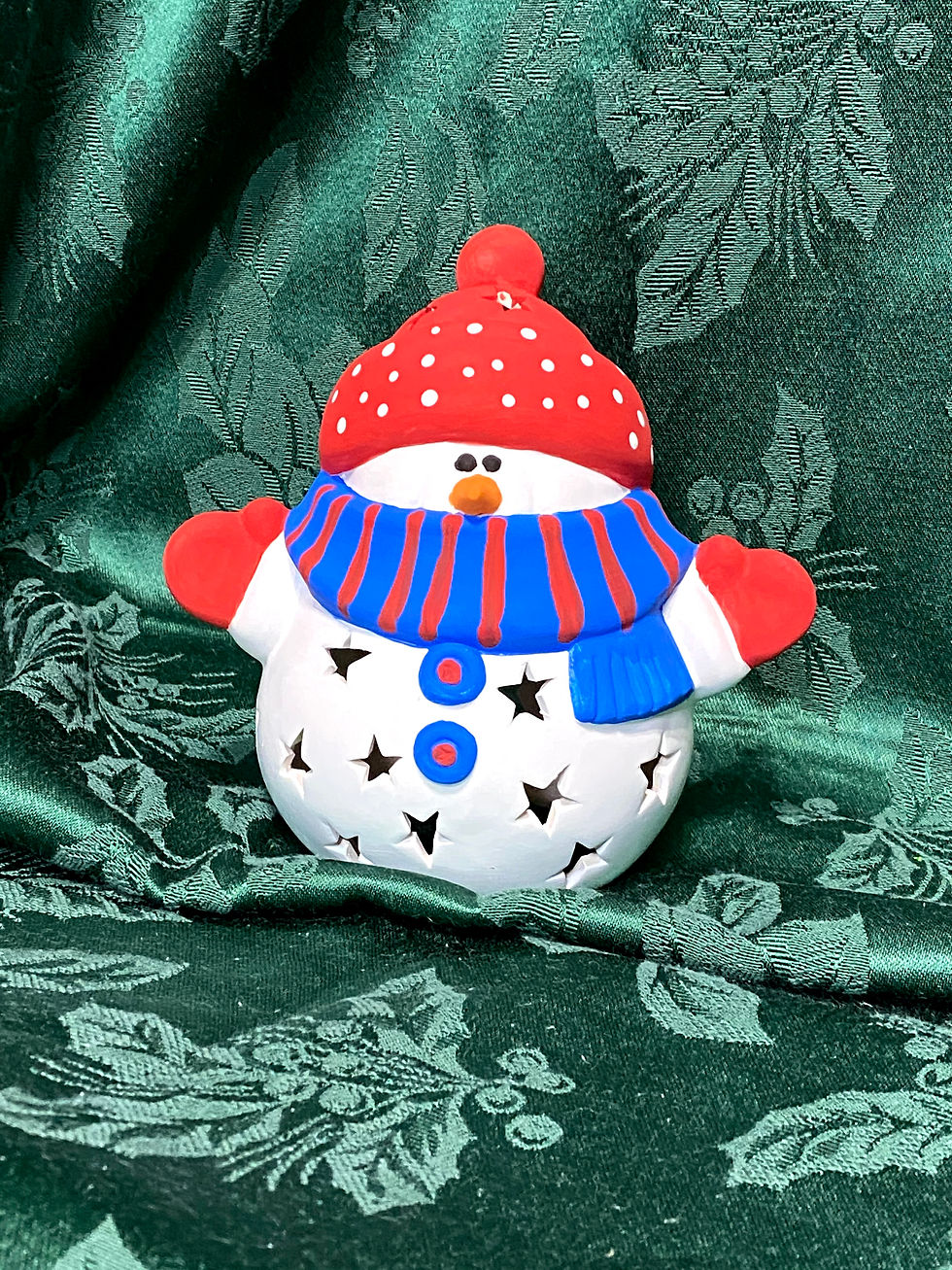 Ceramic Light Up Snowman