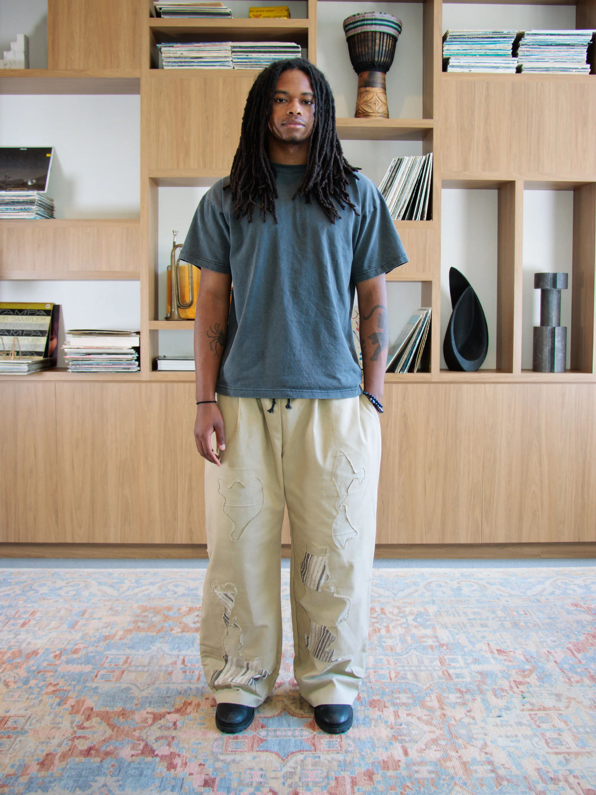 Rusted Pleated Trouser