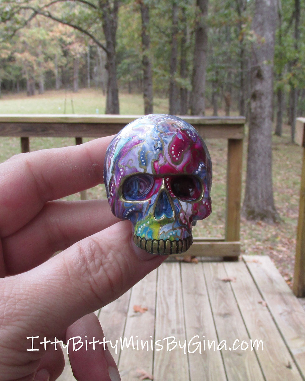 Artistic Painted Skull