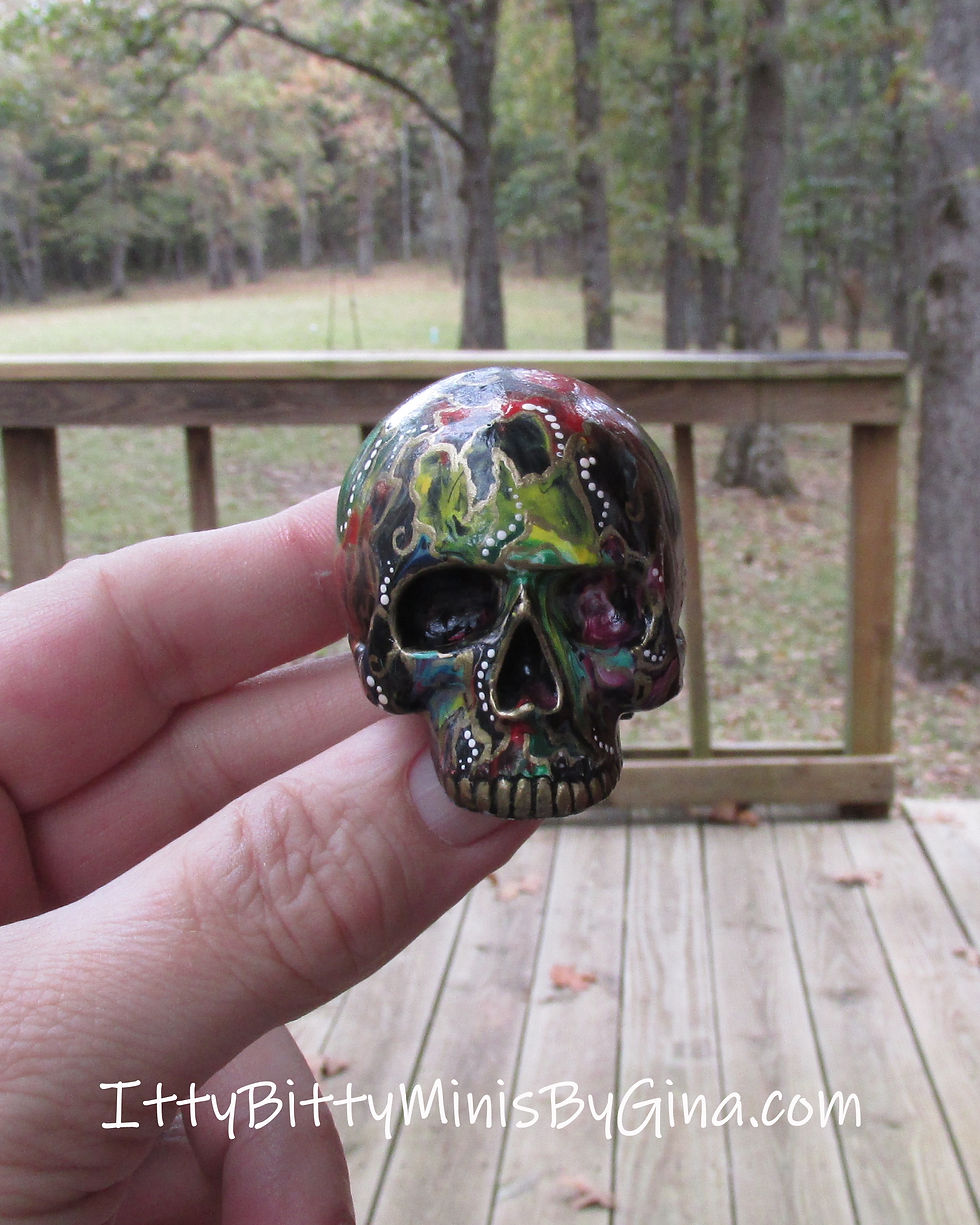 Artistic Painted Skull