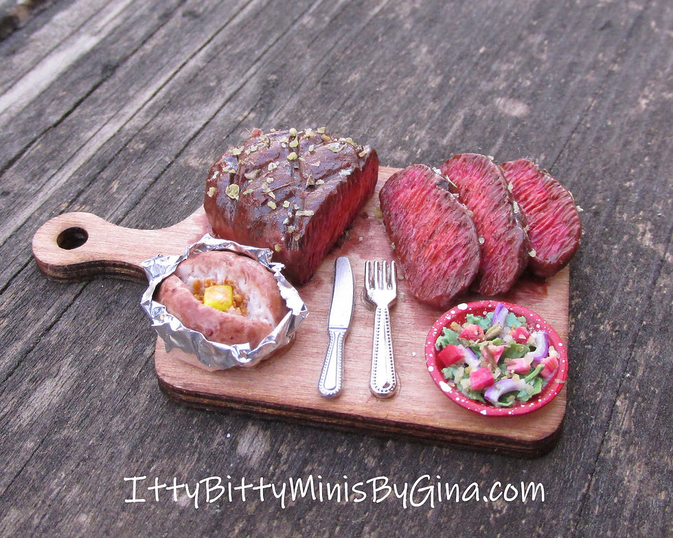 Thumbnail: Steak and Baked Potato Platter