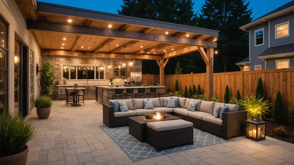 Outdoor Space of a Custom Home