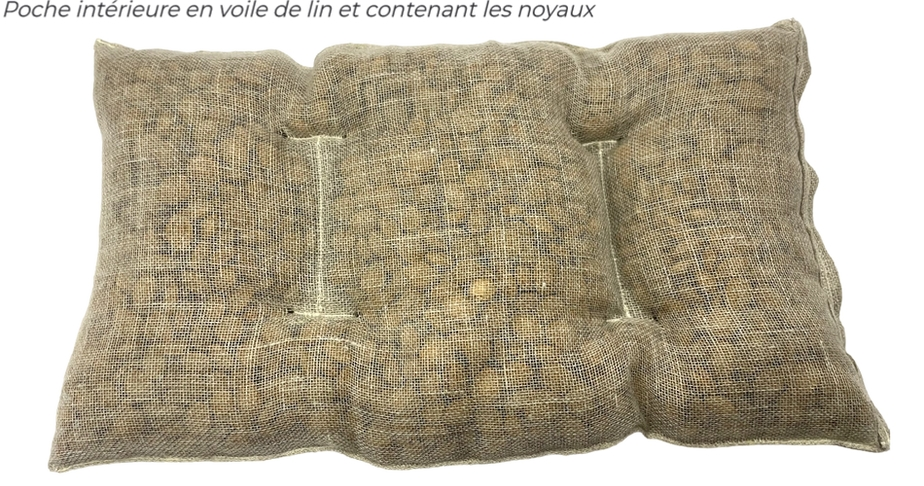 Miniature : Transat relax  - Bouillotte sèche brodée en lin - grande