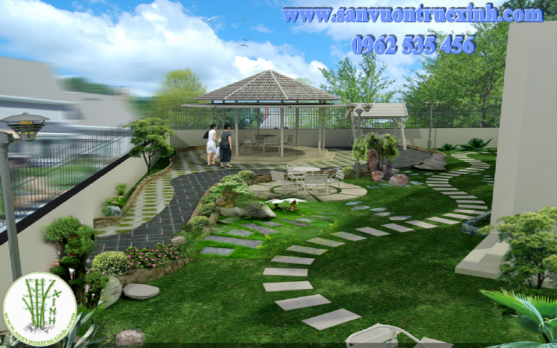 tiểu cảnh sân vườn
