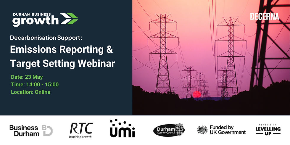 Emissions Reporting & Target Setting Webinar