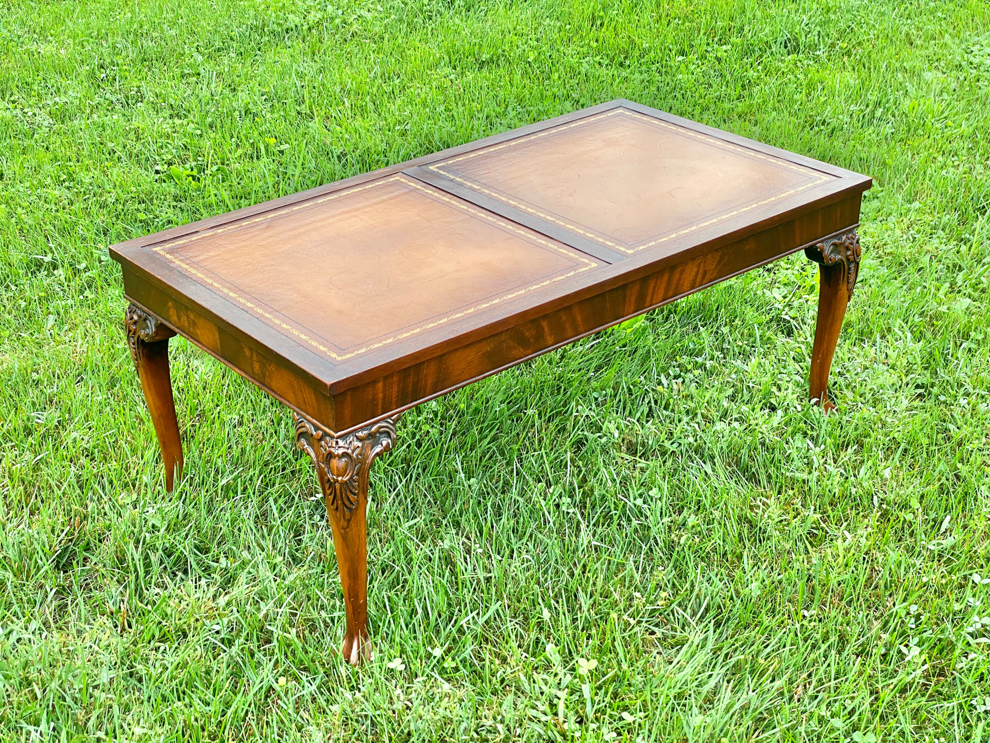Osborne Leather Top Coffee Table