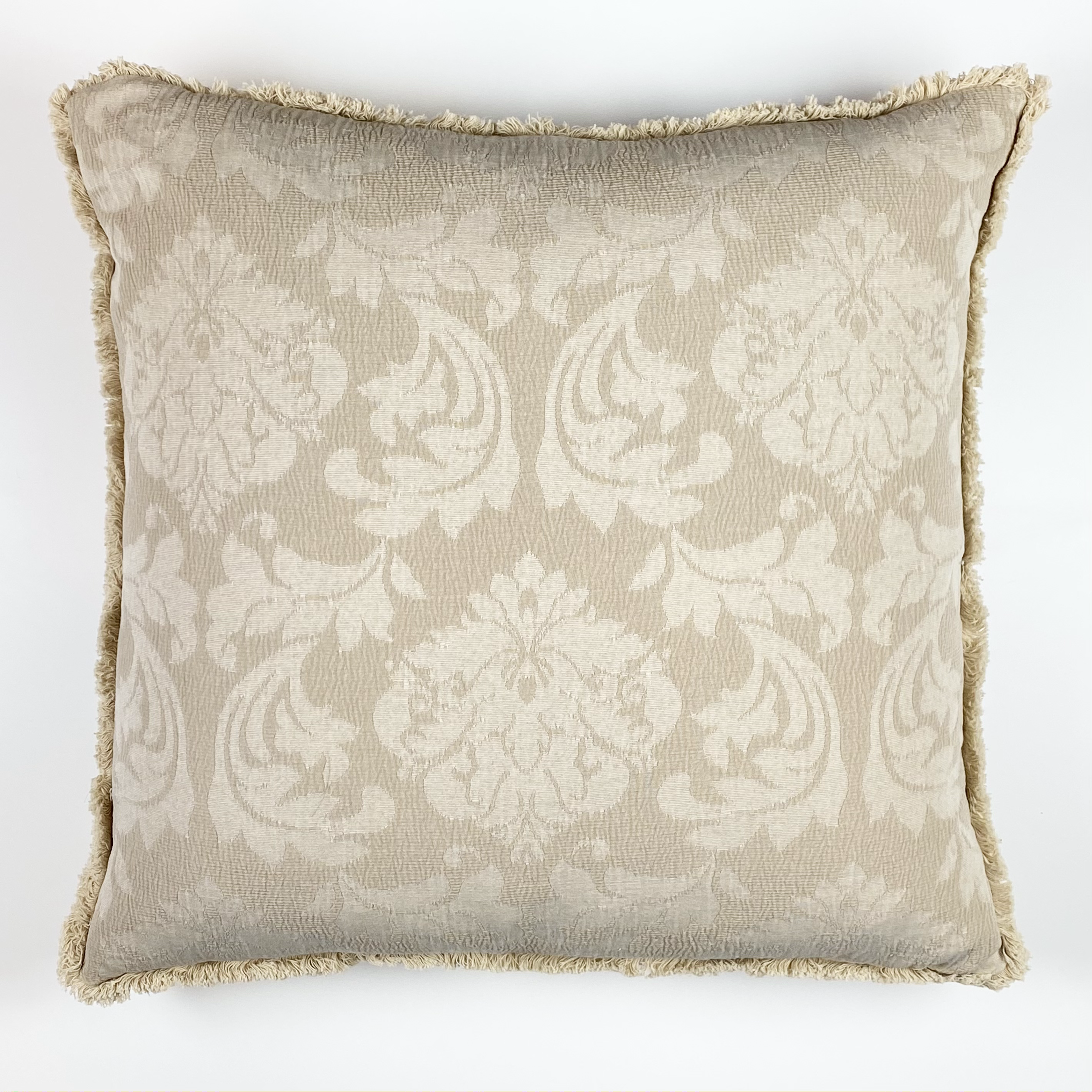 Beige Damask Pillow