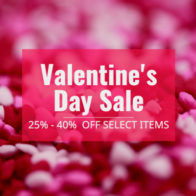 Valentine's Day sale pink template for social media