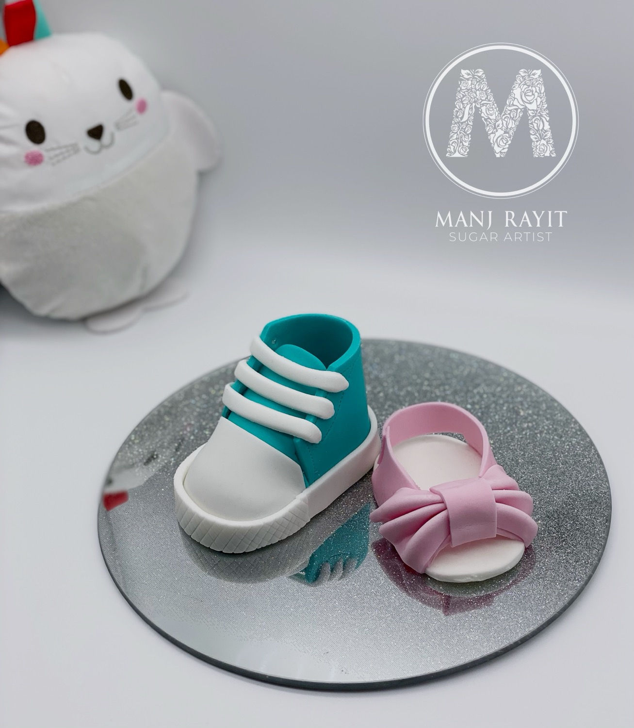 Baby Shower Shoe Cake Toppers