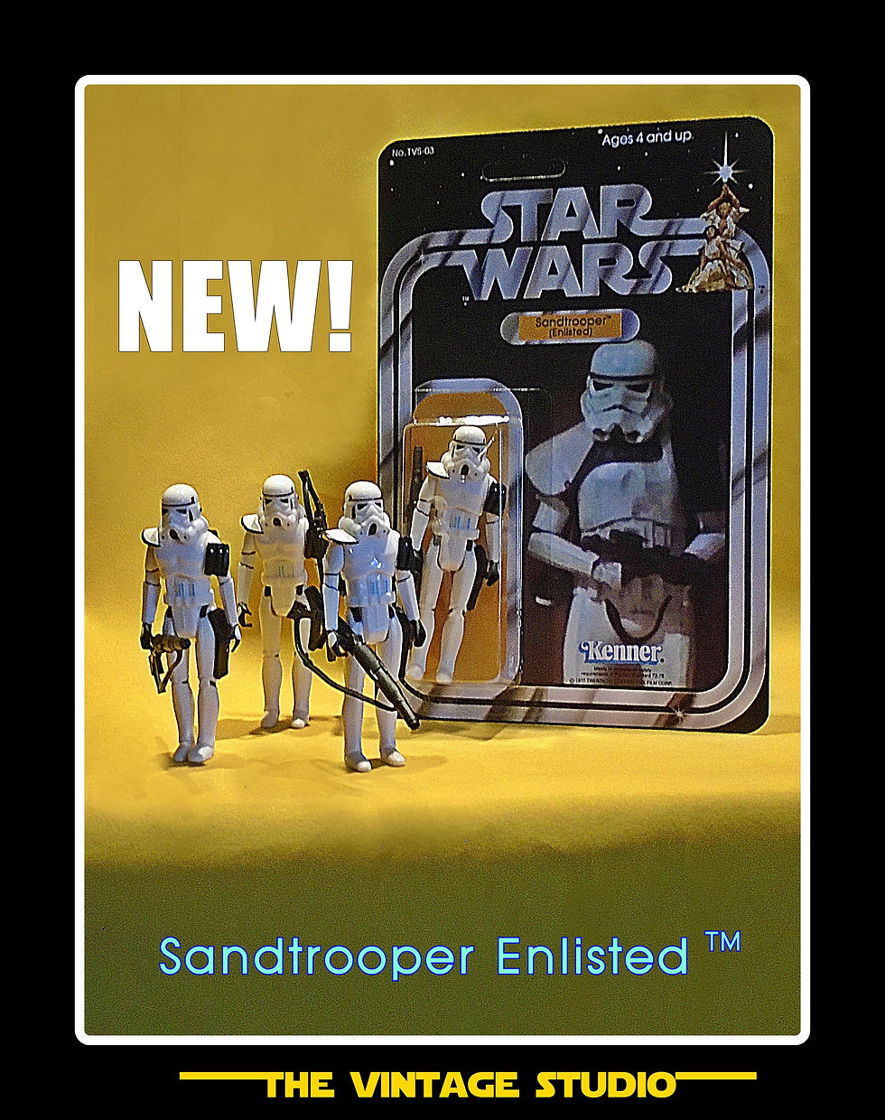 Thumbnail: SANDTROOPER - WHITE PAULDRON  (Enlisted) CARDED
