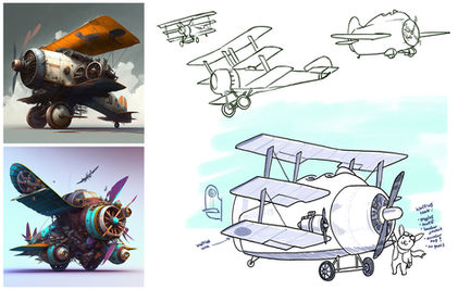 AI Art for Games - Airplane Tutorial: Time to Sketch