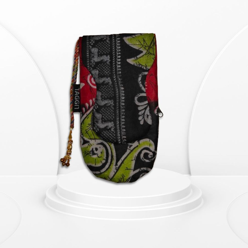 Thumbnail: TAGGIT Anti Radiation Mobile Pouch (Maroon)with Saree Clip