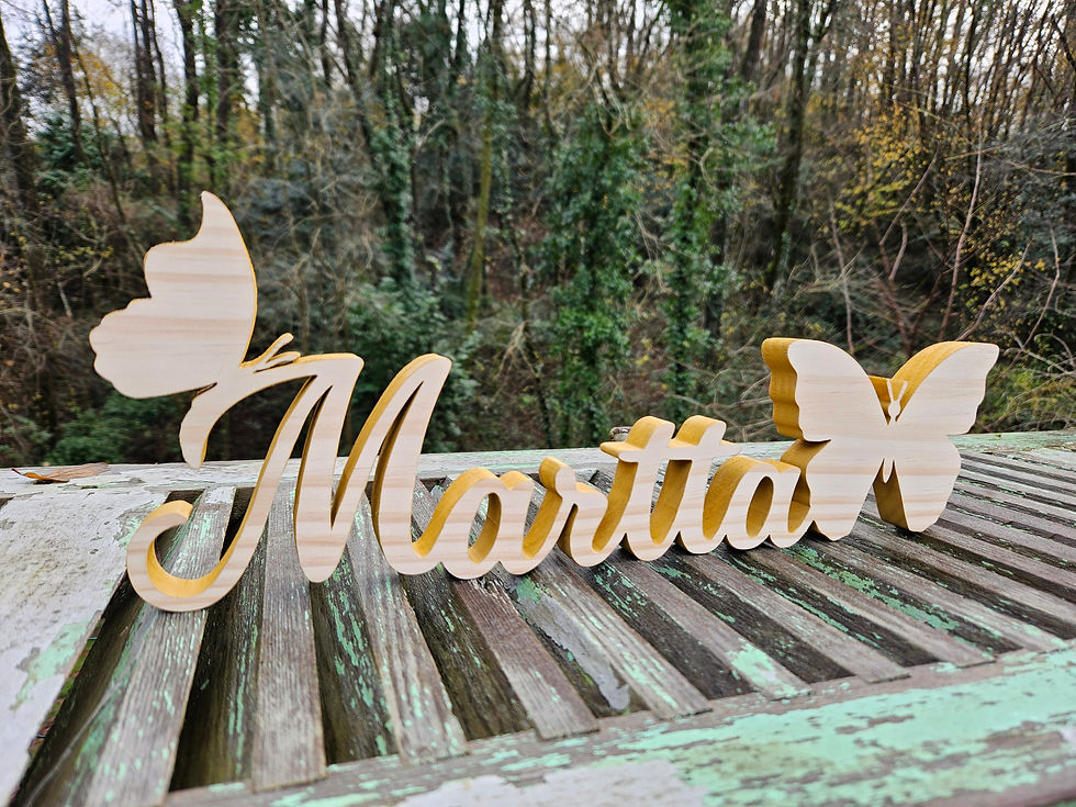 Miniature : Prénom à poser en bois de pin – Personnalisation unique