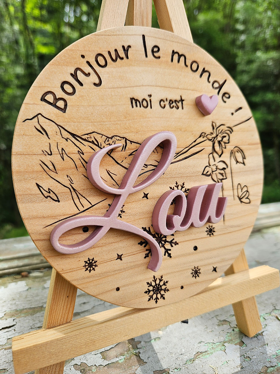 Miniature : Disque naissance personnalisé 