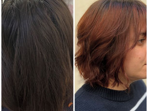 Transformation couleur de brune a rousse par Alexandre Poupon Flechon