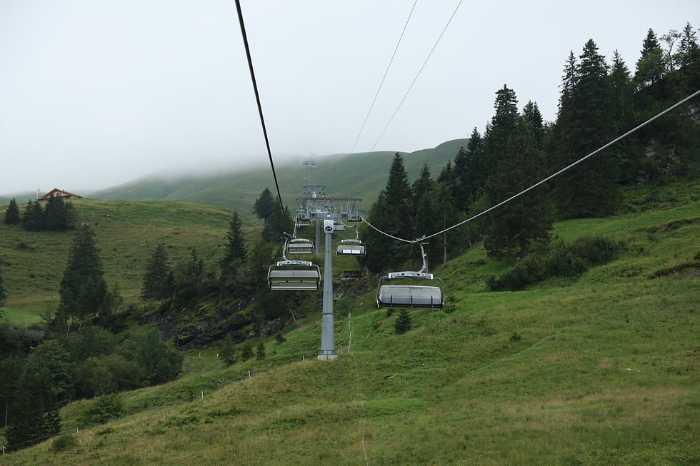 Switzerland chairlift alpine elopement access Swiss Alps adventure couple destination wedding
