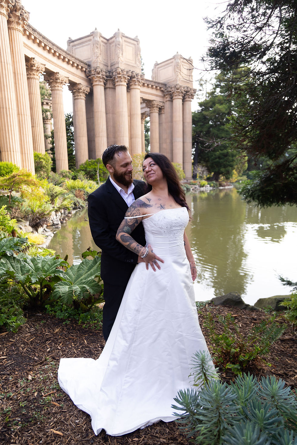 Elopement at SFO Palace of Fine Arts