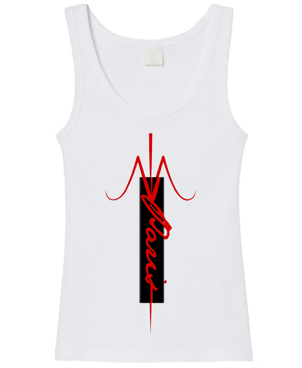 Thumbnail: M & P Women Color Blocking Script Logo Tank