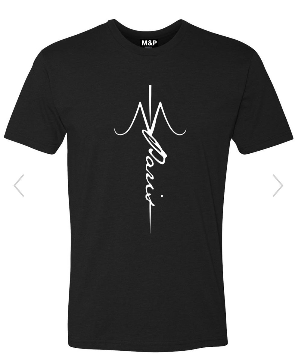 Thumbnail: M & P Men Cross Logo Tshirt (Black)