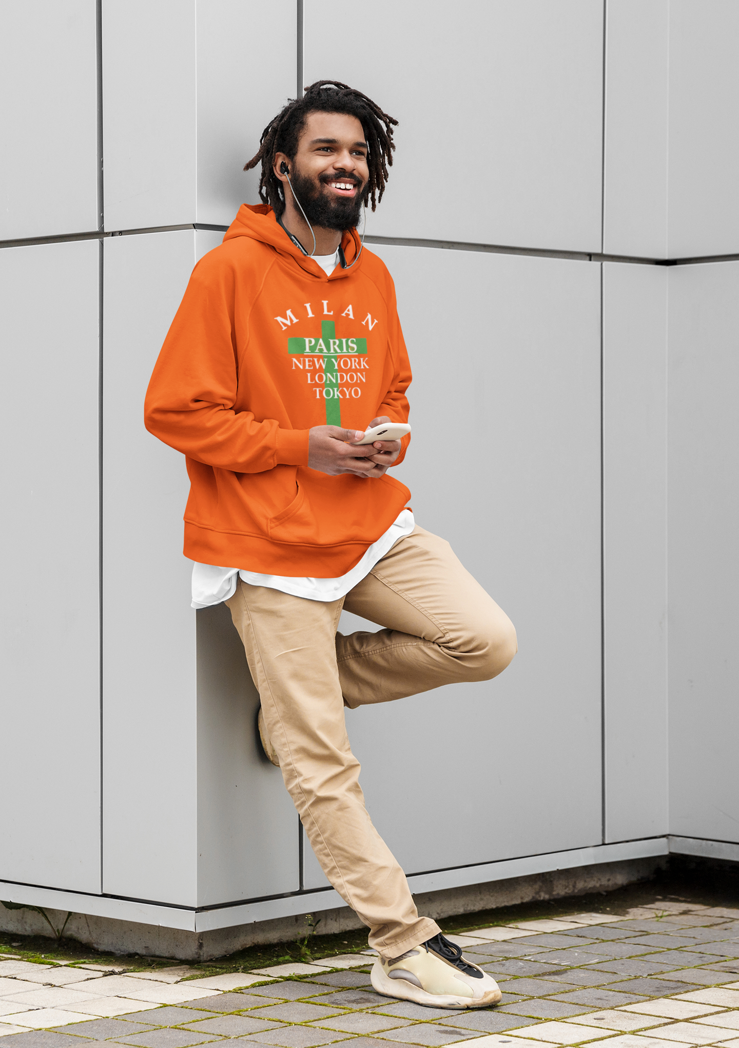 M & P Men City Logo Hoodie