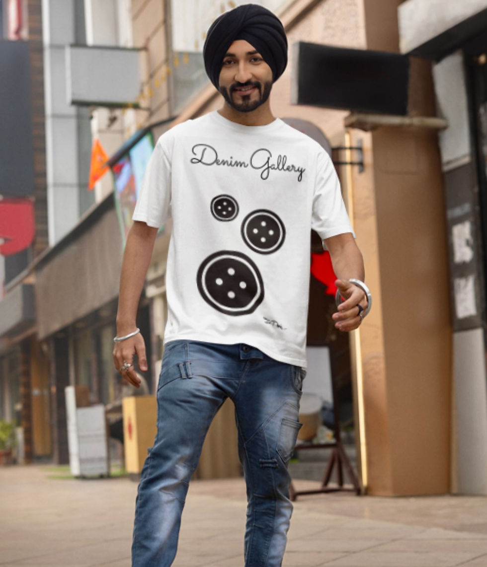 Denim Gallery Button Tshirt