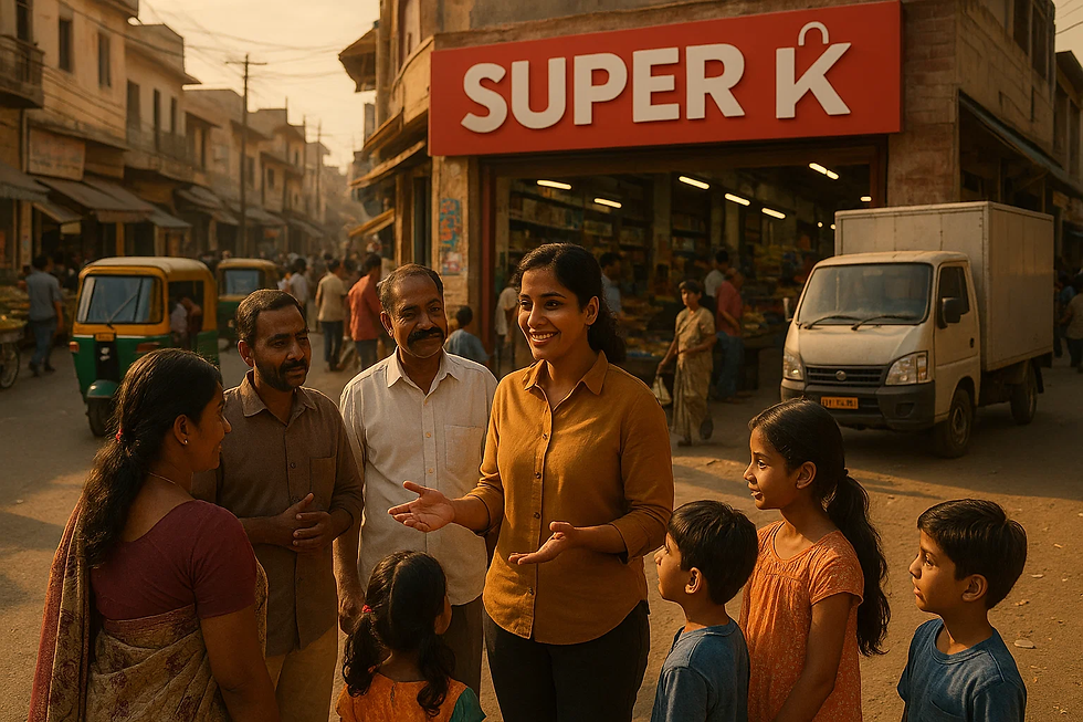Superkart's new campaign, "Super Kart," highlights the joy and excitement of shopping through vibrant visuals and engaging themes.