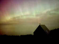 Northern lights over SeaSky Cottage