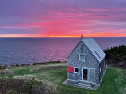 Beautiful sunset at SeaSky Cottage