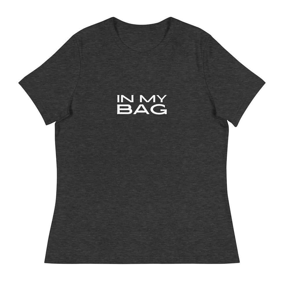 Thumbnail: IN MY BAG TEE - BLACK, GREY, PINK