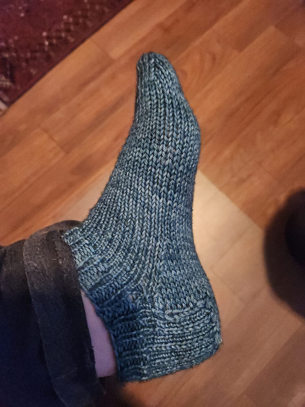 These knit socks are cozy and beginner friendly
